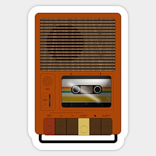 Vintage Cassette Recorder Sticker